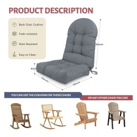 Adirondack Chair Cushion, Rocking Chair Cushion 44x19.4x4 inch, High Weather Resistant Tufted Waterproof Lounge Cushion, Sunscreen and Fade-Resis