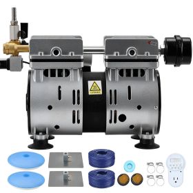 Pond Aerators, 5.2CFM Aeration System for Lakes up to 3 Acres, 3/4 HP Air Compressor, 2 Diffusers & Two 100' Weighted Tubings