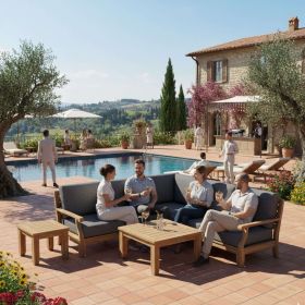 Set-96 Riviera Modular Deep Seating Set