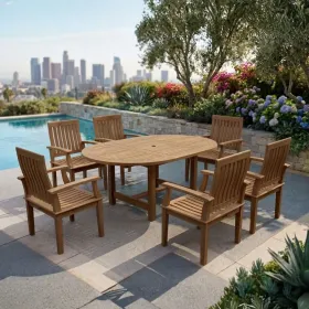 Set-119A 7-Pcs Bahama Dining Table Set