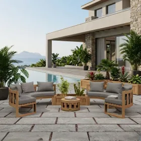 Set-809 Circular Modular Deep Seating