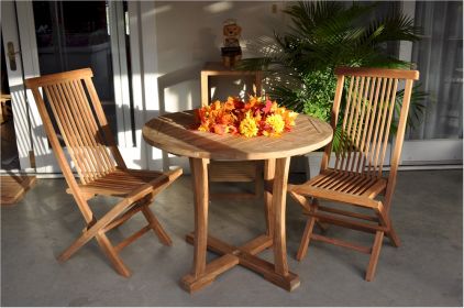 Descanso Bristol 3-Pc Dining Table Set.