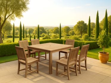 Windsor Rialto 7-Pc Square Dining Table Set