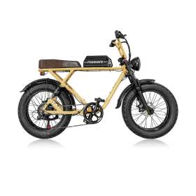 Vintage Fashion All-Road Fat Tire Electric Bike R1 (Color: Tan)
